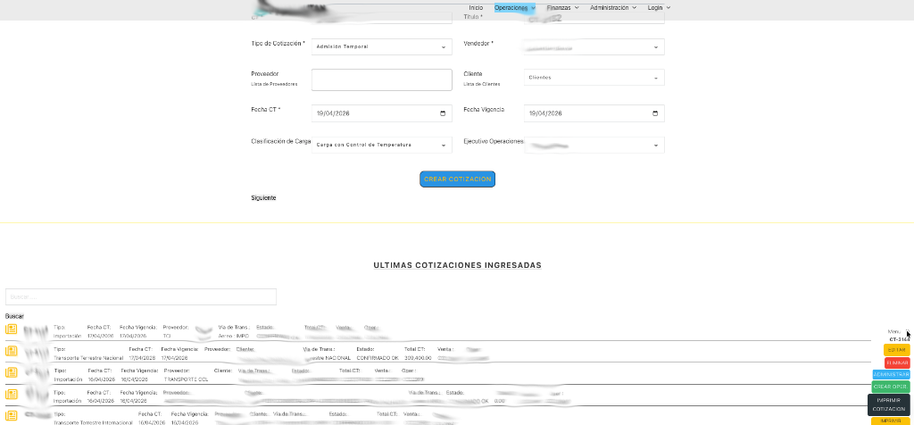 Vista de la Suite de Sistema Logístico - Vista 4